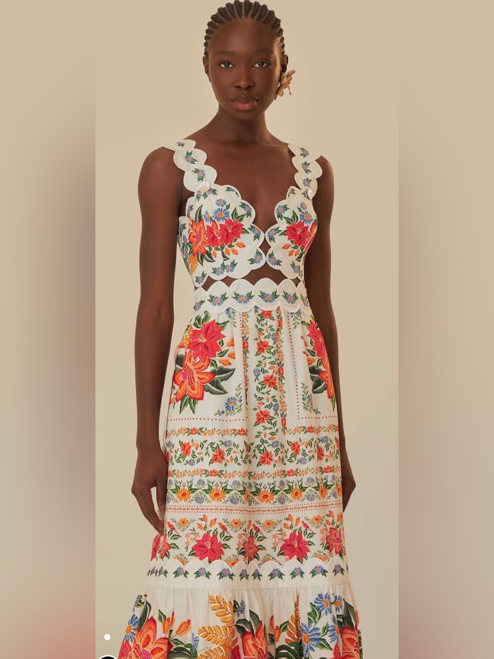 FARM Rio Off-White Bloom Garden Maxi Dress - Picture 3 of 15